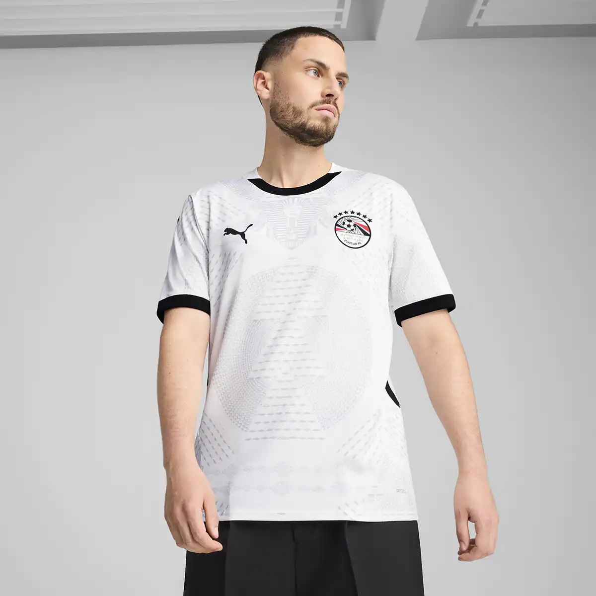 

Мужская 2-я форма Египет 2024-2025 Puma Реплика футболка, белый