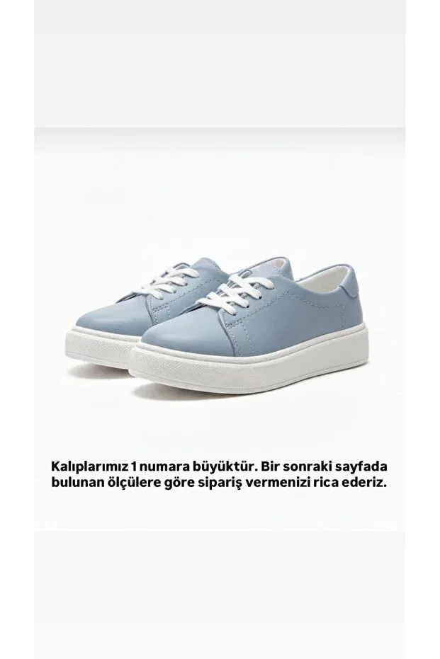 Детские кеды для мальчиков на шнуровке Blue sneaker genuine leather thermo non-slip sole handmade Besteps, Blue