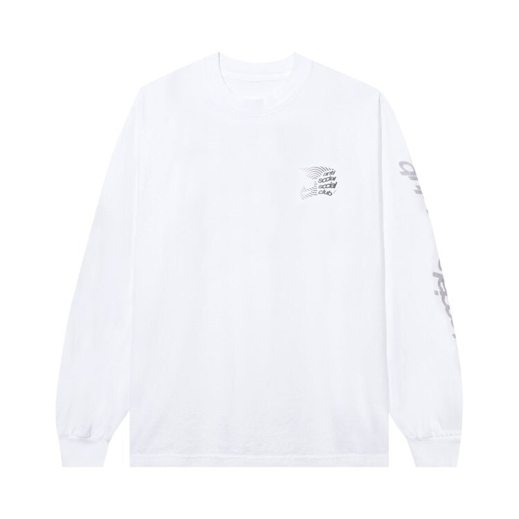 

Лонгслив Anti Social Social Club x Alpine Stars Helmet Long-Sleeve Tee 'White', белый