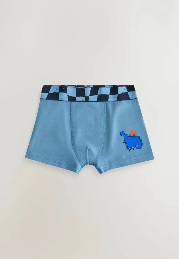 Трусы боксеры в комплекте 5 штук, динозавры, Regular fit - boxers trunks 5 pack - trunks, Next, Dino Checkerboard — фото 4