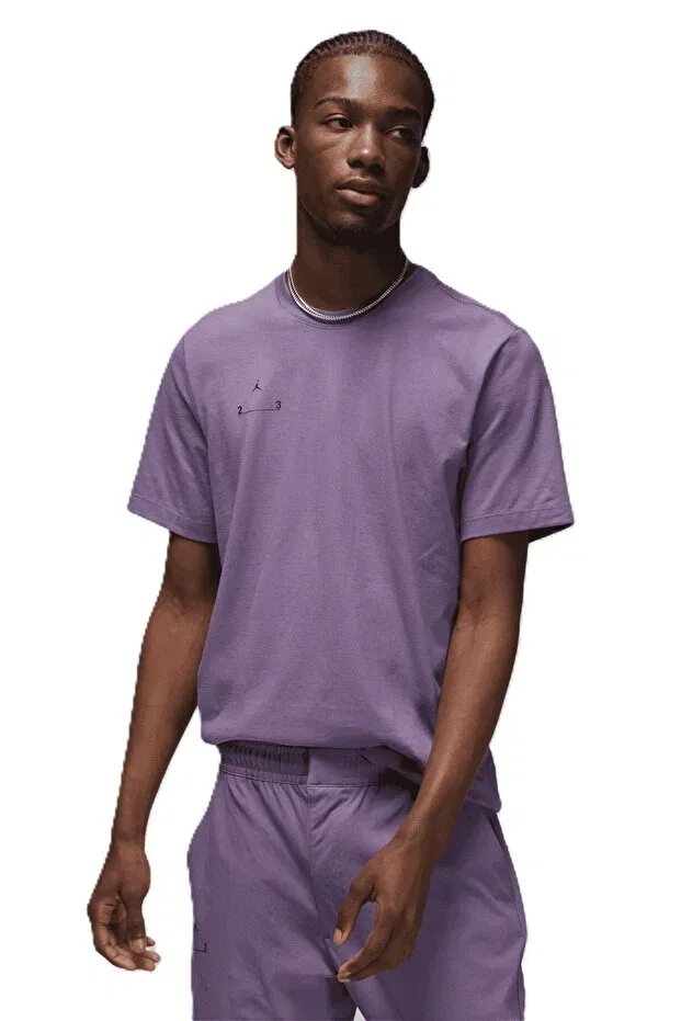 Мужская хлопковая футболка с коротким рукавом Jordan 23 engineered Nike, Purple