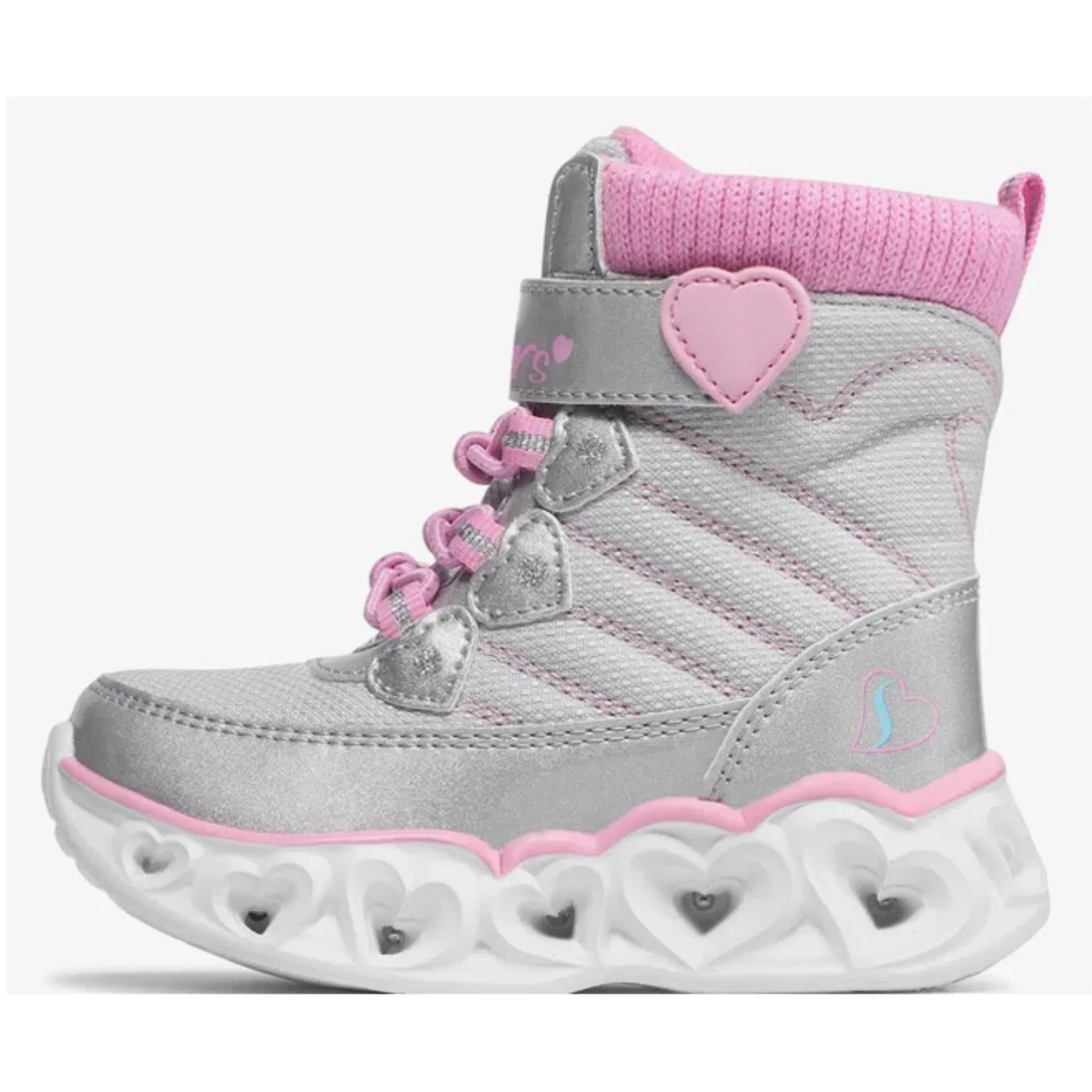 Детские зимние ботинки для девочек с утеплением Skechers Heart Chaser 20287N-GYPK, Grau