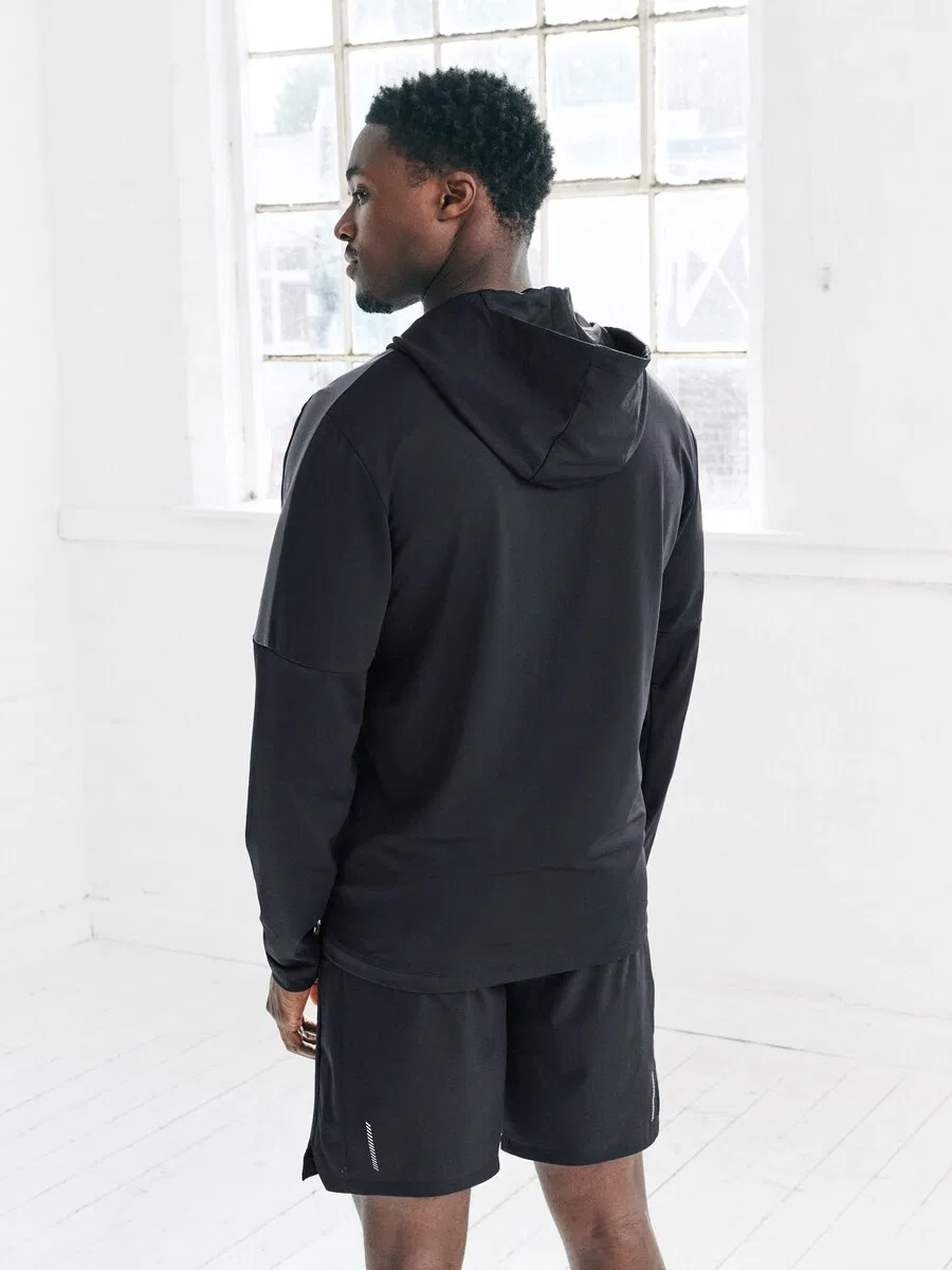 Спортивная куртка Next Athletic Jacket 'Active' черного цвета — фото 3