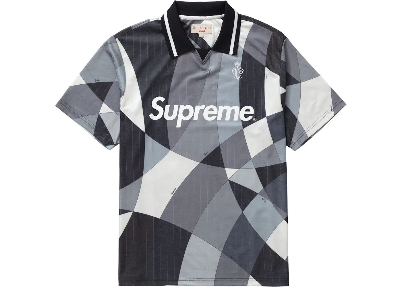 Мужская футболка с принтом Jersey Supreme, Черный