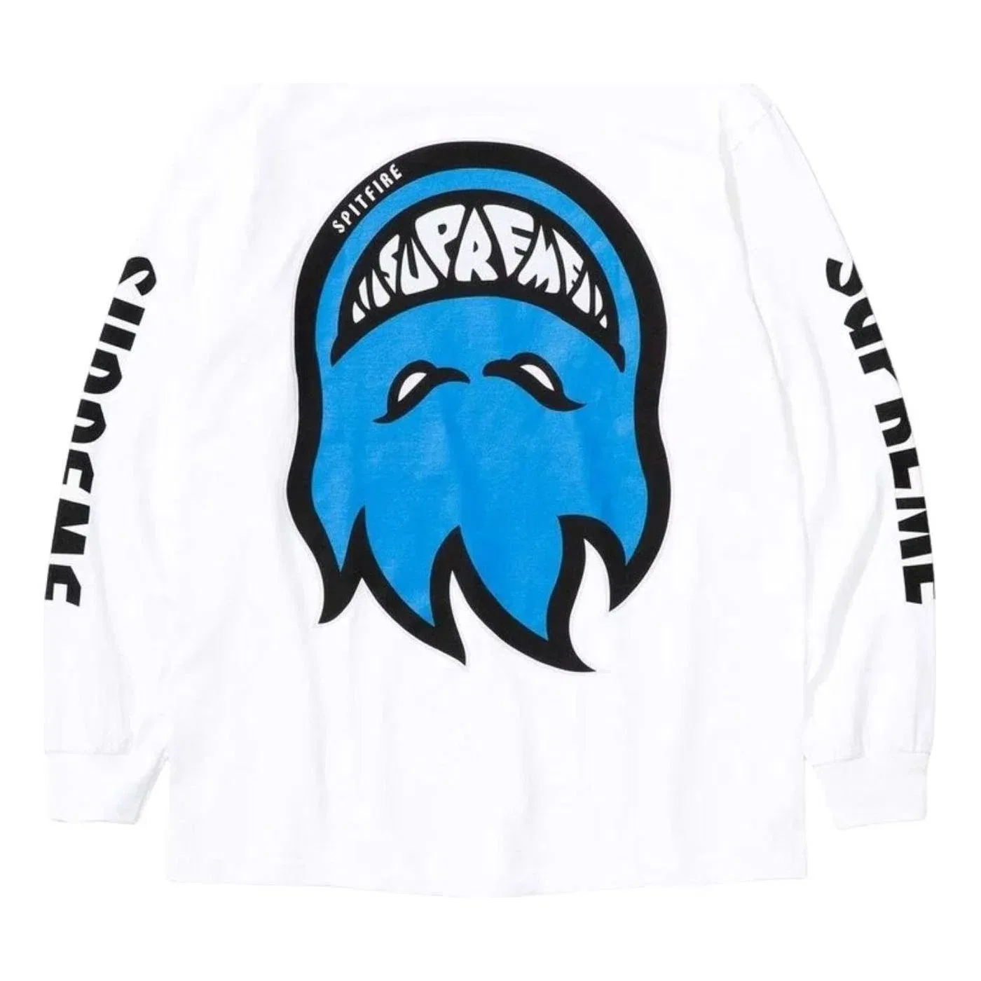 Мужская футболка с длинным рукавом Supreme x Spitfire SS26 Bighead L/S T-Shirt, белый