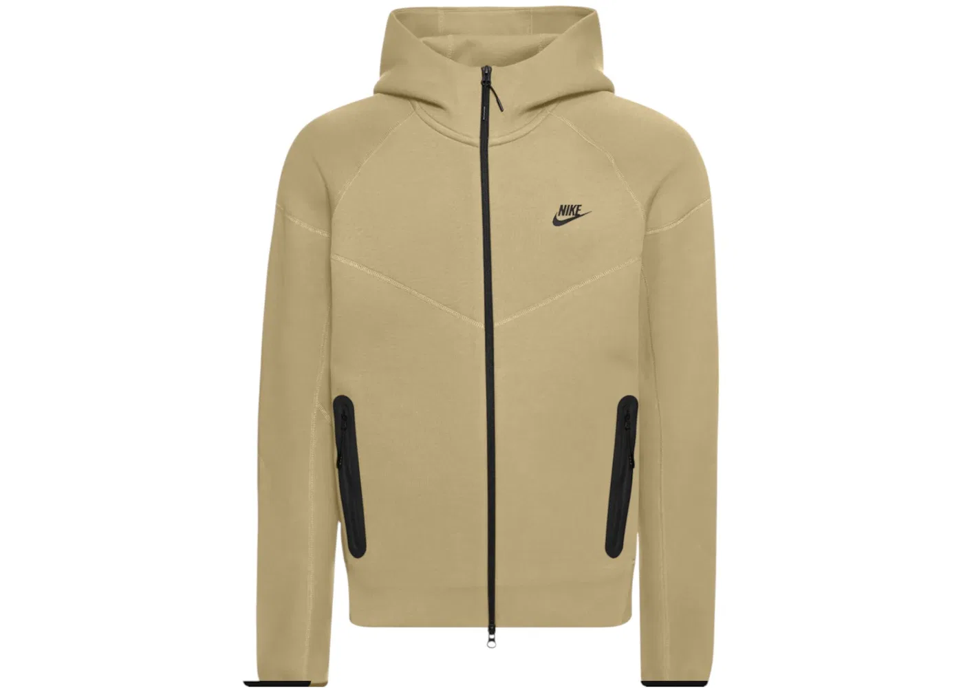 Мужская худи с длинным рукавом Tech Fleece Reimagined Full Zip Nike, Neutral Olive/Black