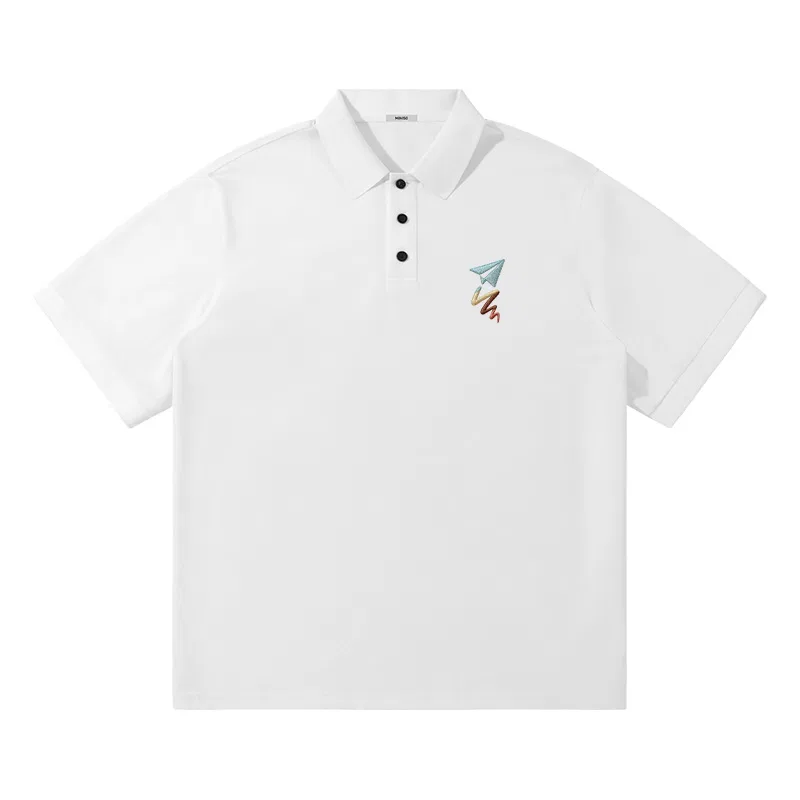 Детское поло с принтом MINISO, Цвет White (Flying To Dream Chest Logo)