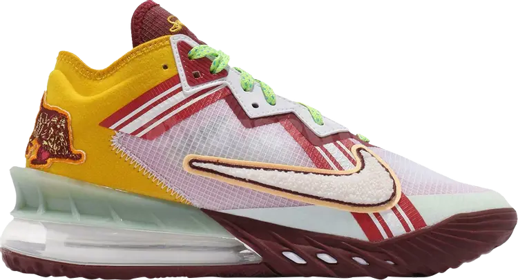 

Кроссовки Nike Mimi Plange x LeBron 18 Low EP 'Higher Learning', белый