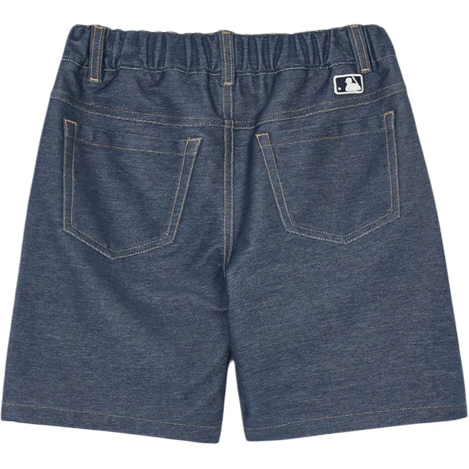 Детские шорты для мальчиков с джинсовой отделкой Denim Blue MLB KIDS — фото 3