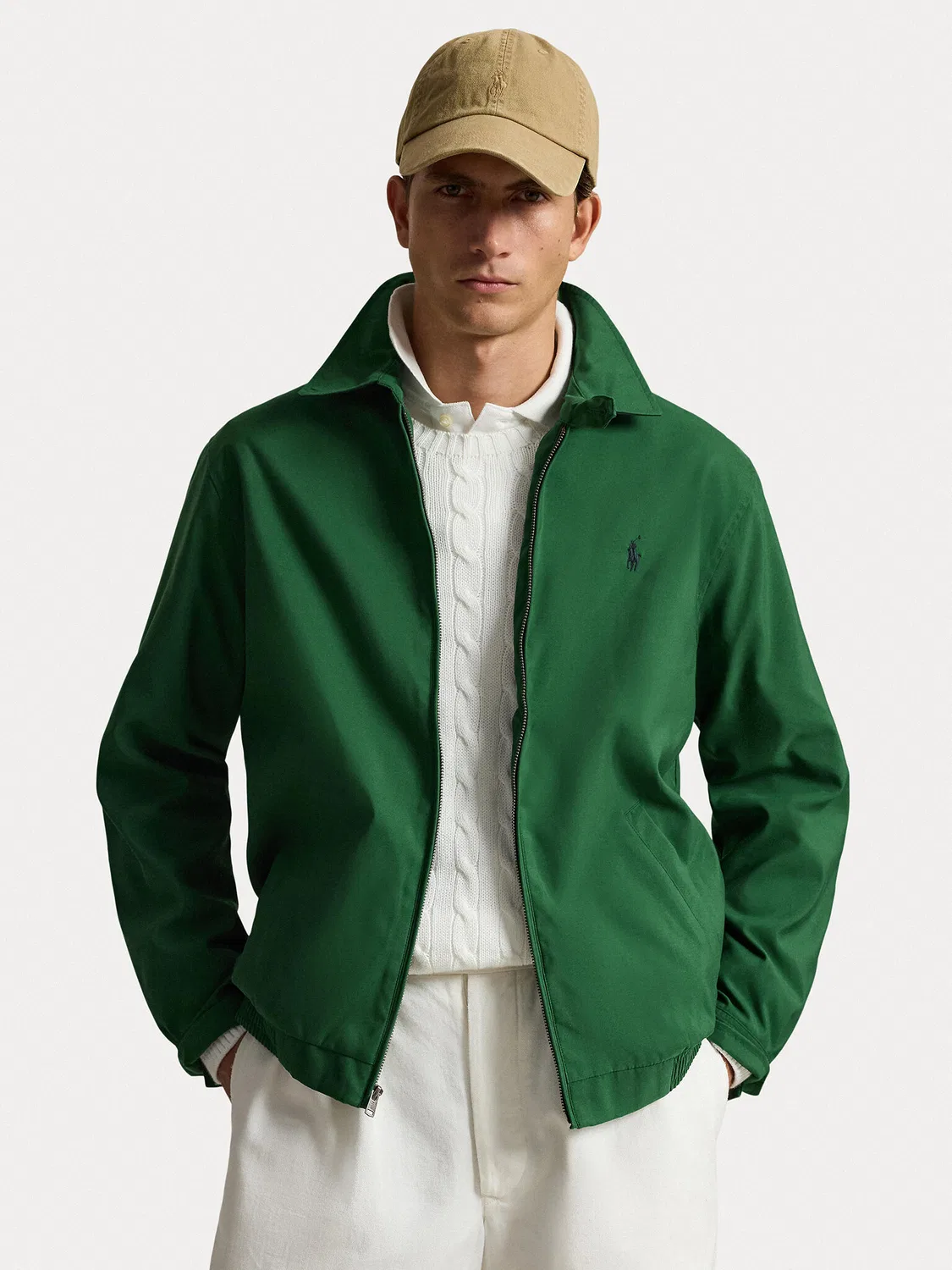 Мужская демисезонная куртка стандартного кроя Polo Ralph Lauren, зеленый