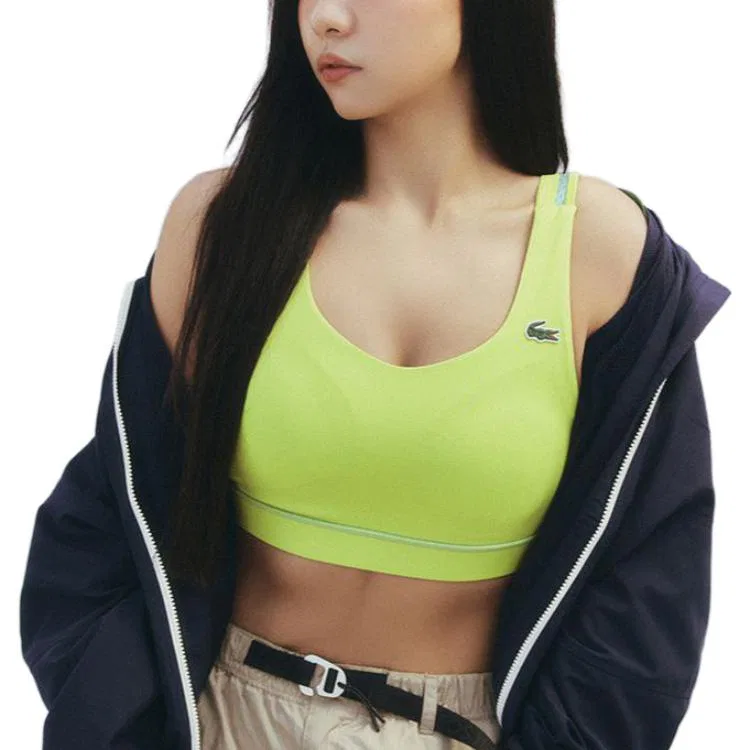 Женская футболка-безрукавка с квадратным вырезом LACOSTE, Neon Green — фото 2