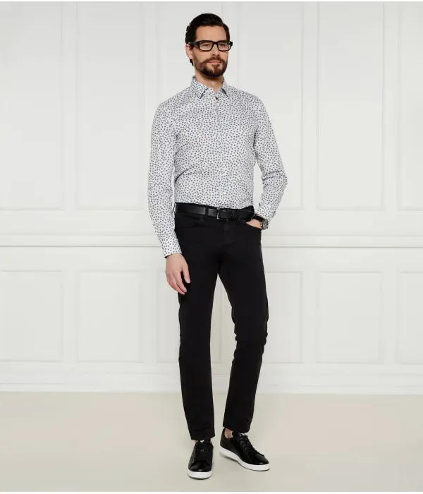 H-Hank-S-Kent-C1-232 футболка slim fit Boss, белый — фото 2