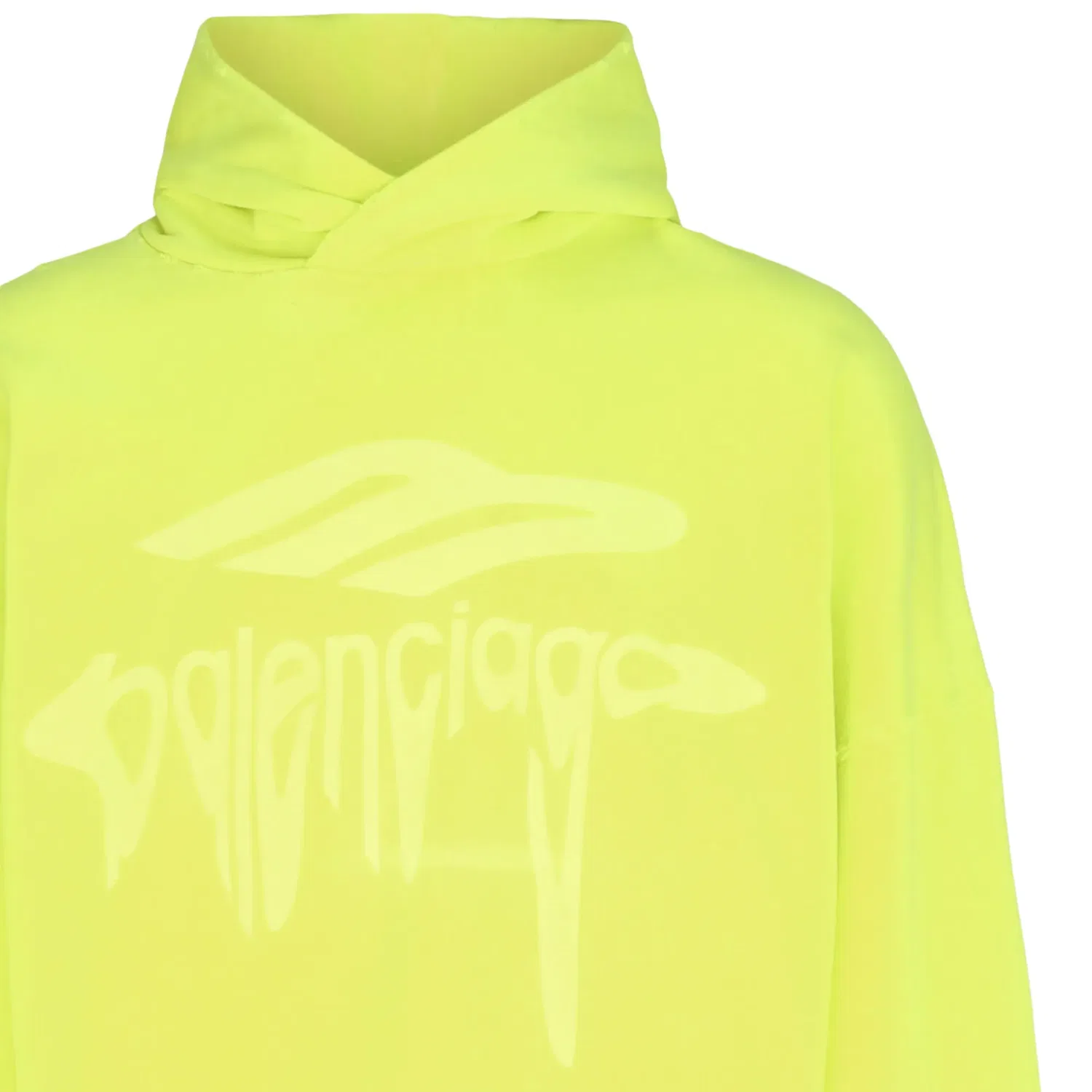 Худи Balenciaga 3B Liquified, желтый — фото 3