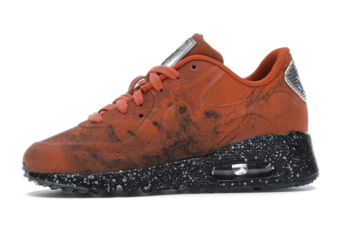 Детские кроссовки Lifestyle с принтом Nike Air Max 90 Nike, Mars Stone Magma Orange — фото 3