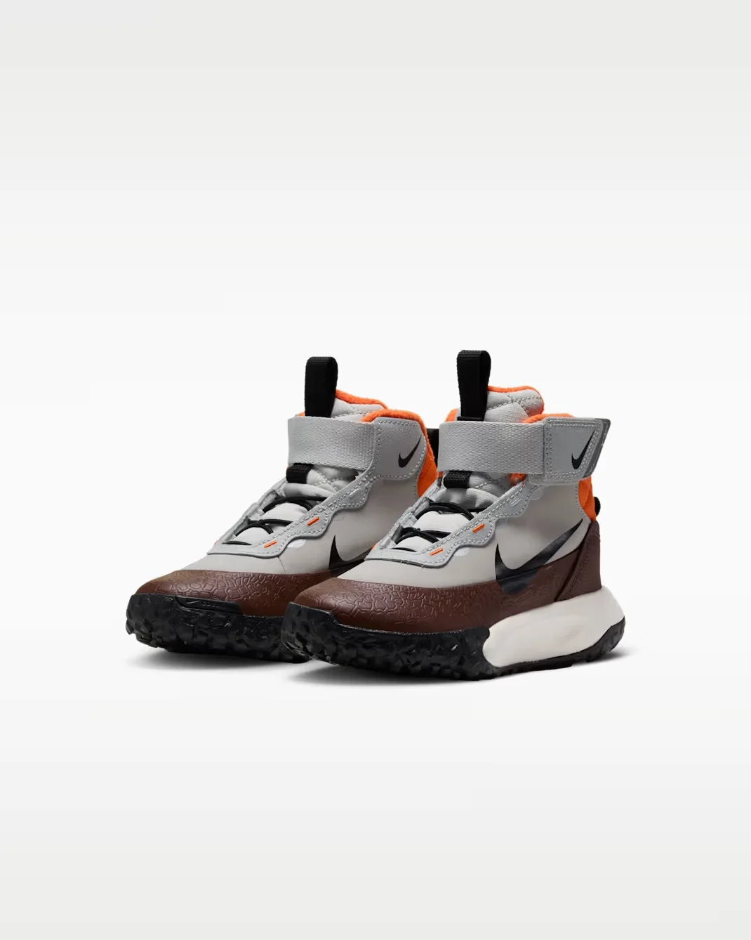 Кроссовки детские Nike Terrascout, серый/оранжевый — фото 4