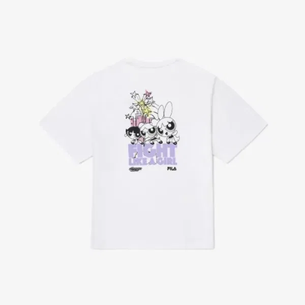 Футболка с принтом Powerpuff Girls, Fila Kids, белый — фото 3