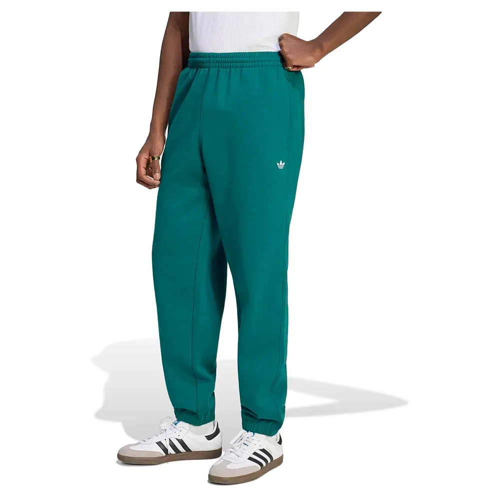 Брюки из флиса Trefoil Essentials Regular Fleece Adidas Originals, зеленый