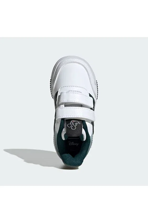 Детские кеды для девочек с принтом Adidas, White — фото 3