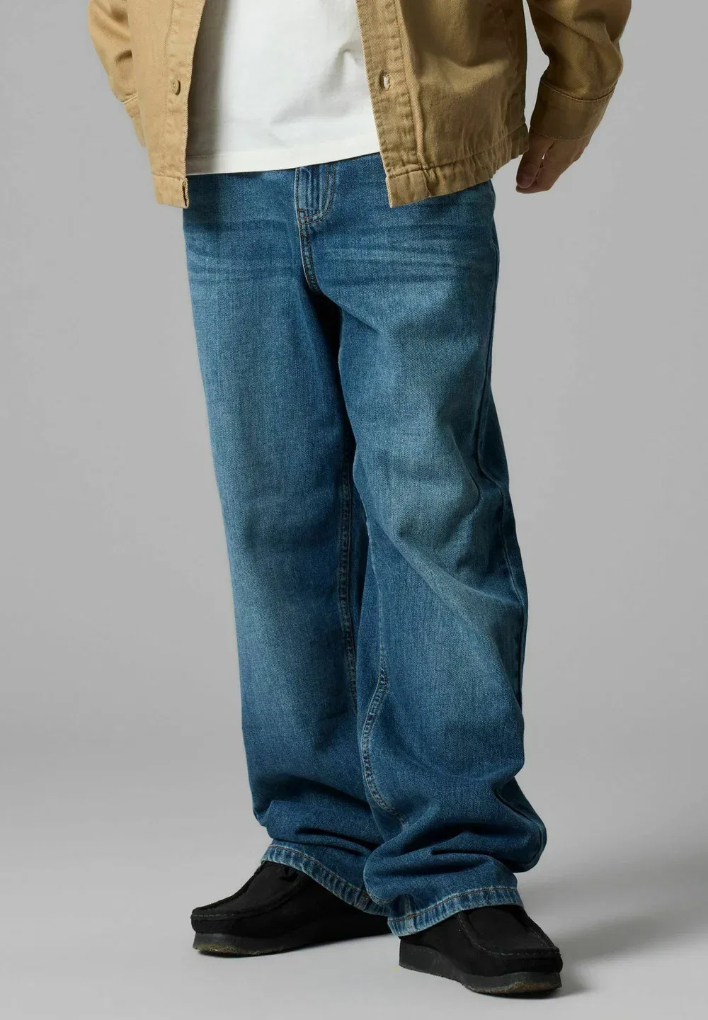 Свободный крой - джинсы расслабленного кроя Lmtd, Vintage Dark Blue Denim — фото 2