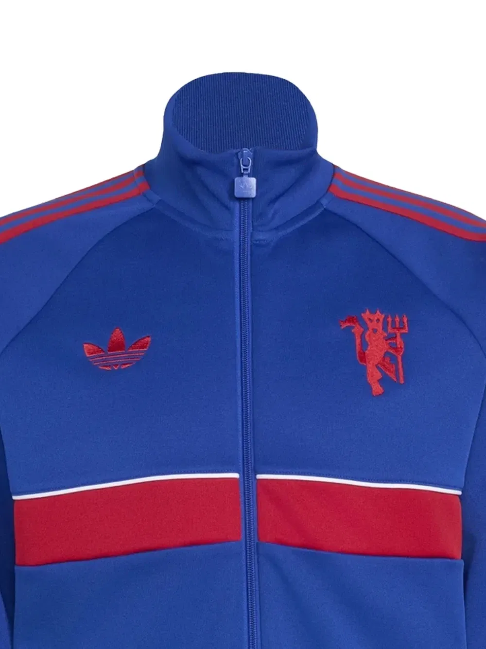 Спортивная куртка adidas Manchester United с вышитым логотипом, синий — фото 2