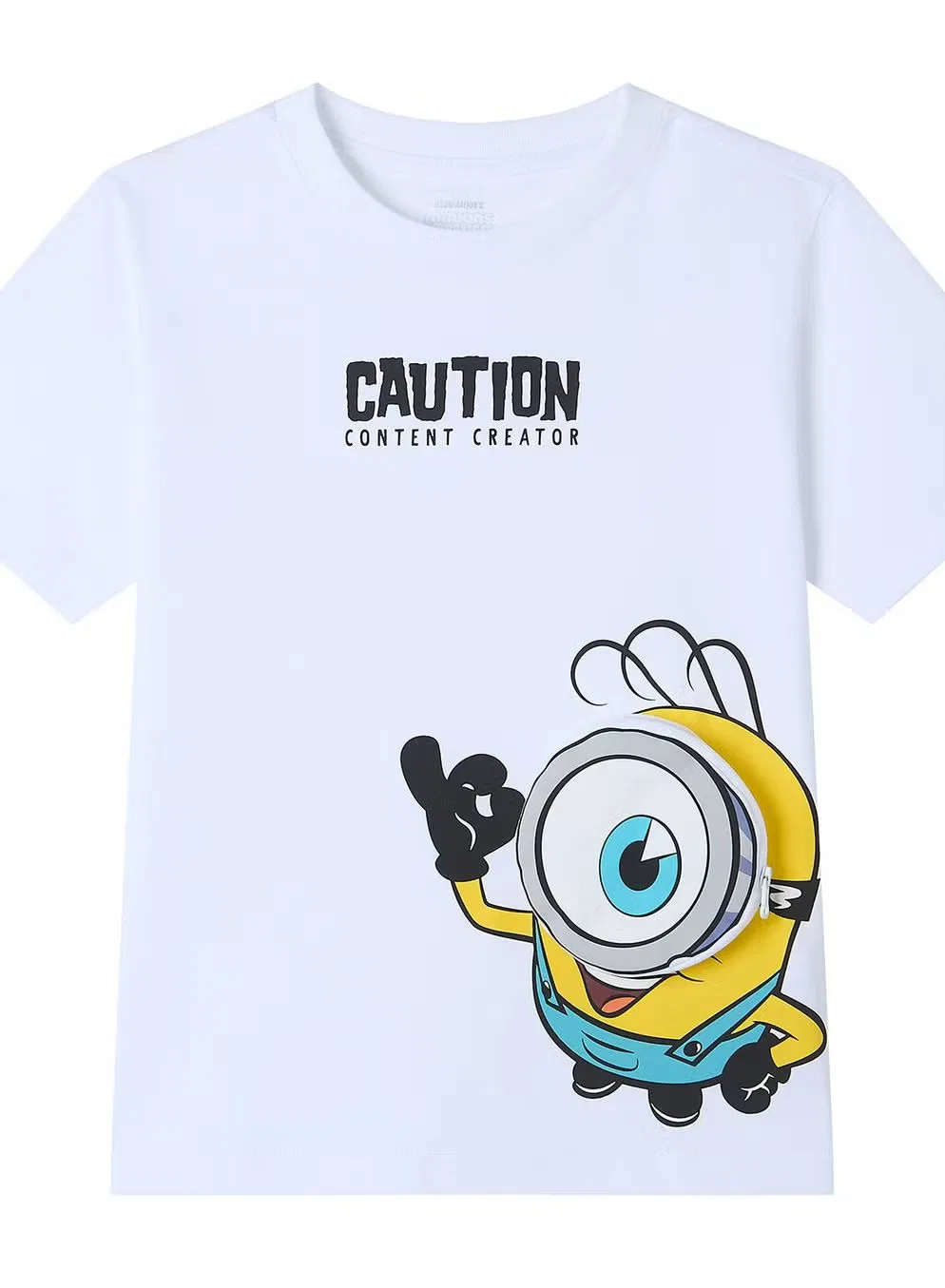 Футболка с принтом Minions Content Creator Giordano, белый