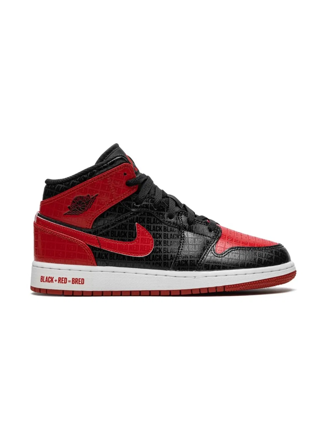 Кроссовки Air Jordan 1 Mid, черный — фото 2