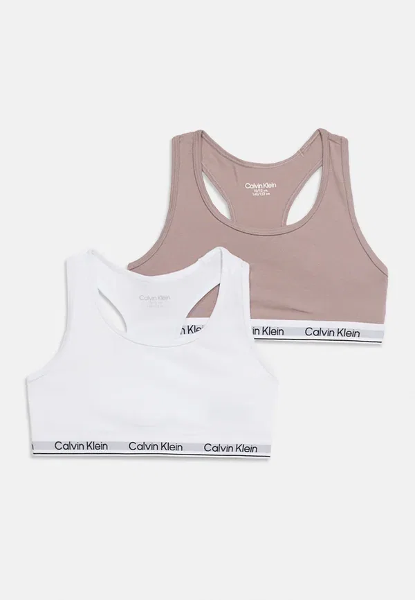 Бюстгальтер хлопковый 2 pack Calvin Klein Underwear, белый