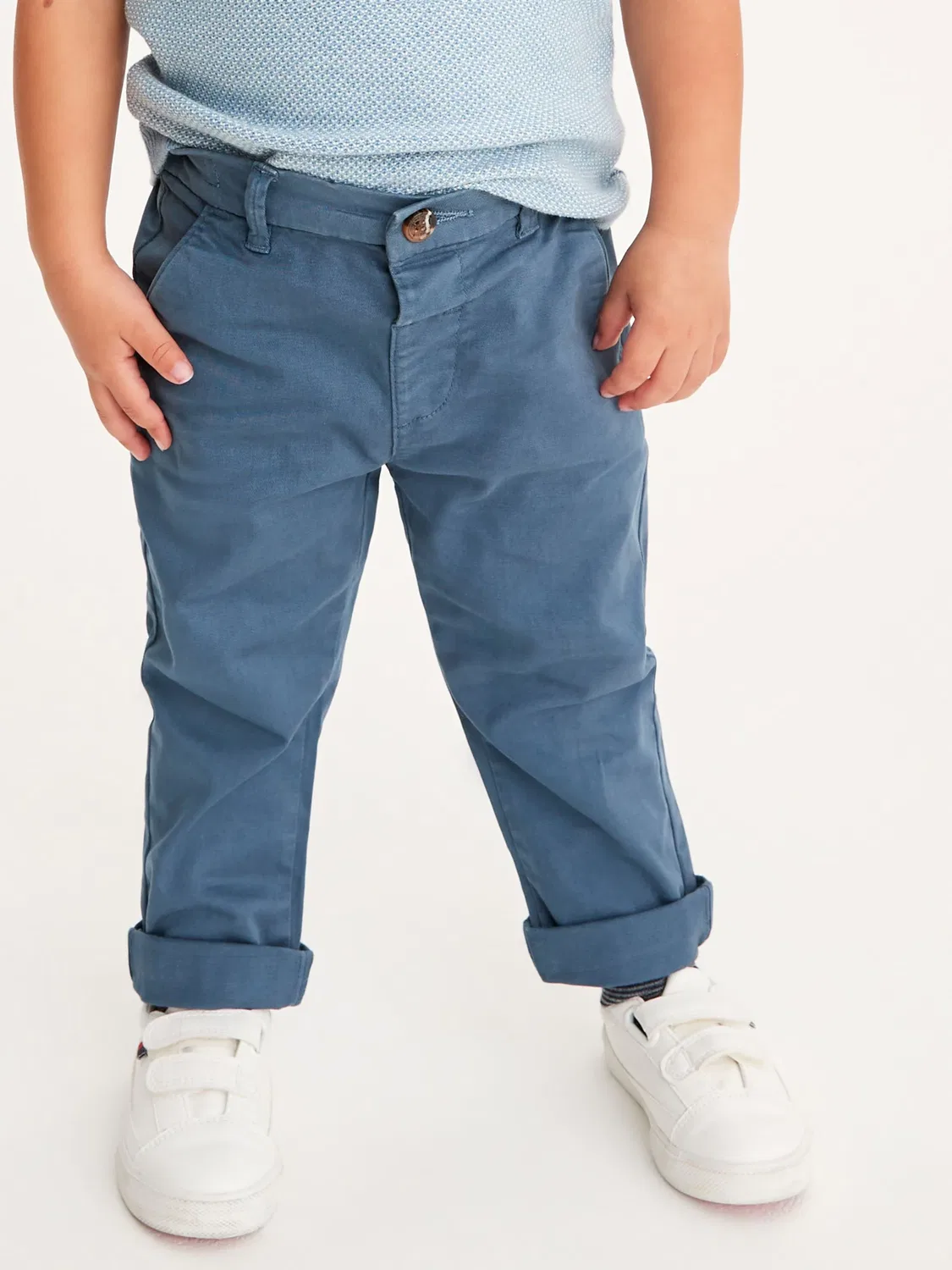 Чиносы на резинке, модель Stretch Chino Next, синие