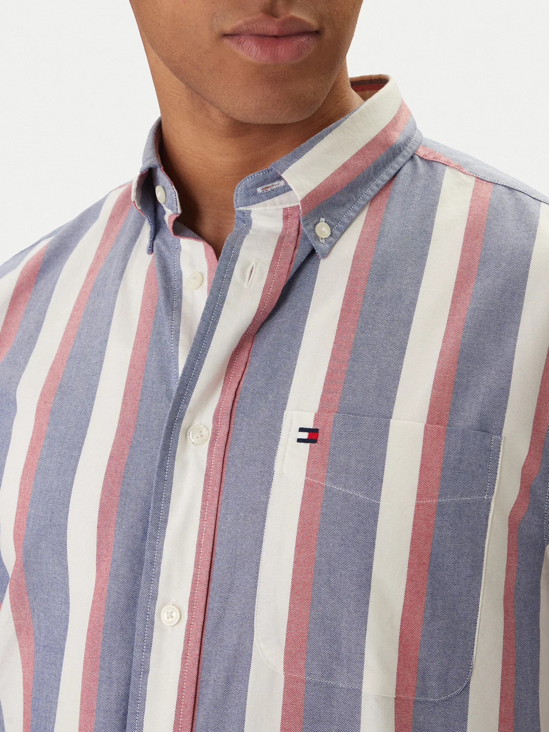 Мужская рубашка стандартного кроя Heritage Tommy Hilfiger, фиолетовый — фото 4