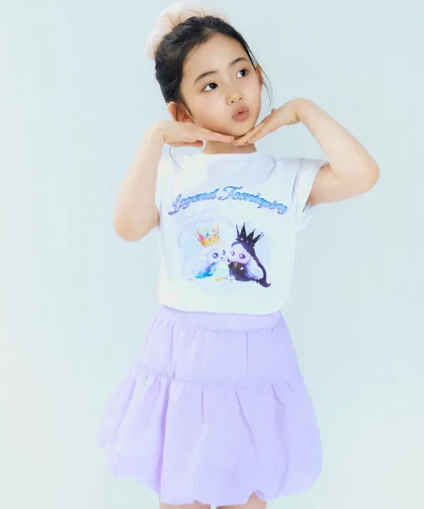 Футболка с коротким рукавом, ! 6, Spao Kids, белый