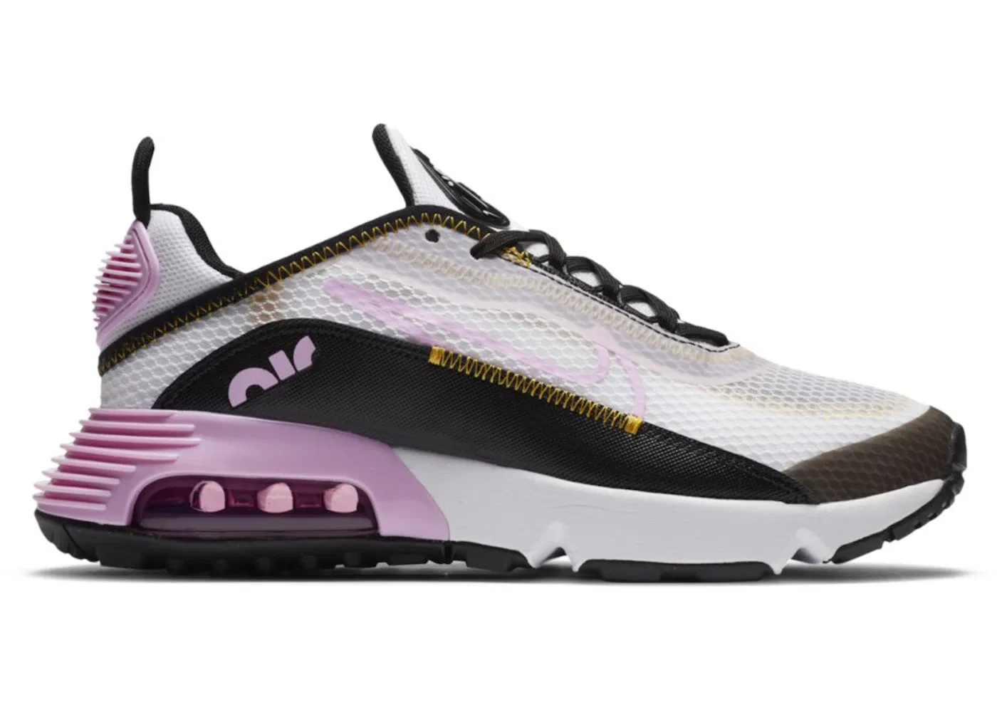 Детские кроссовки Lifestyle Nike Air Max 2090, White/Black/Dark Sulfur/Light Arctic Pink