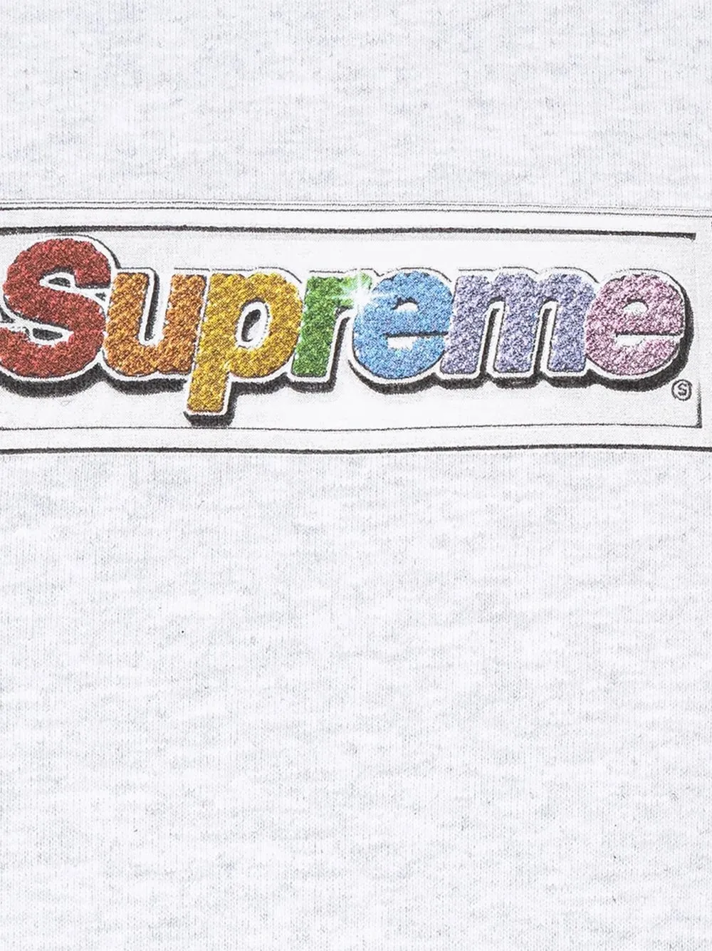 Худи Bling Box Logo Supreme, серый — фото 3