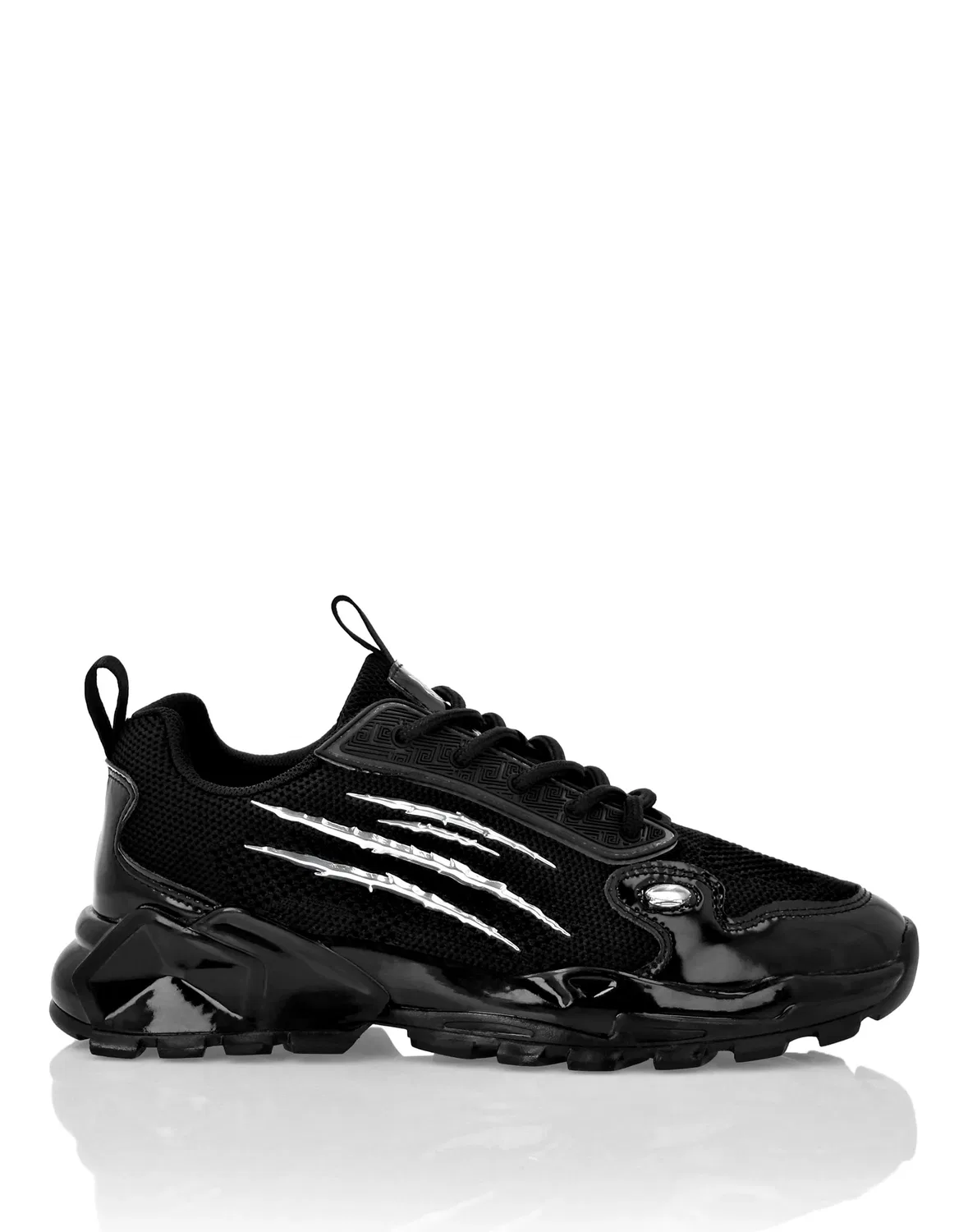 Детские кроссовки низкие с логотипом TRAINER LO-TOP PLEIN SPORT, черный