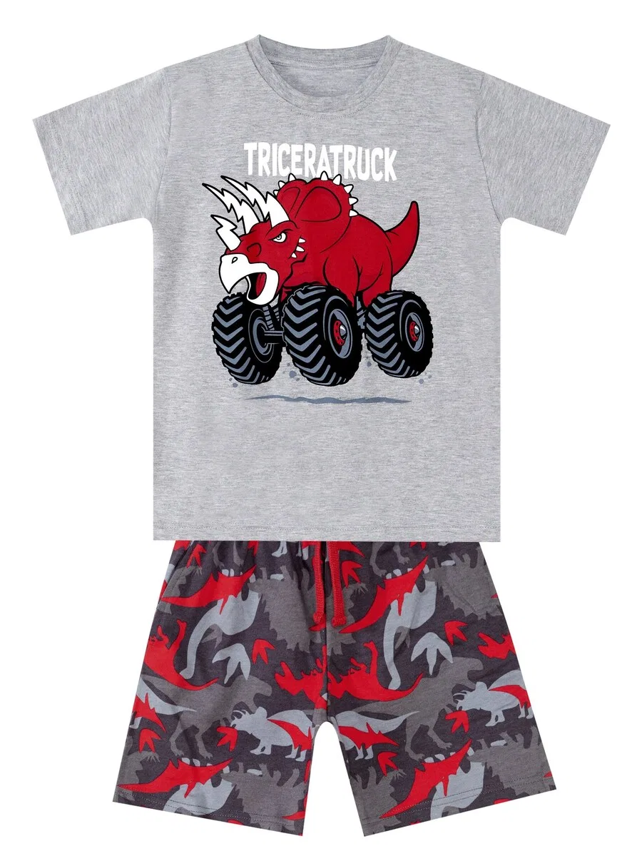 Комплект 'Triceratruck' в сером цвете Denokids