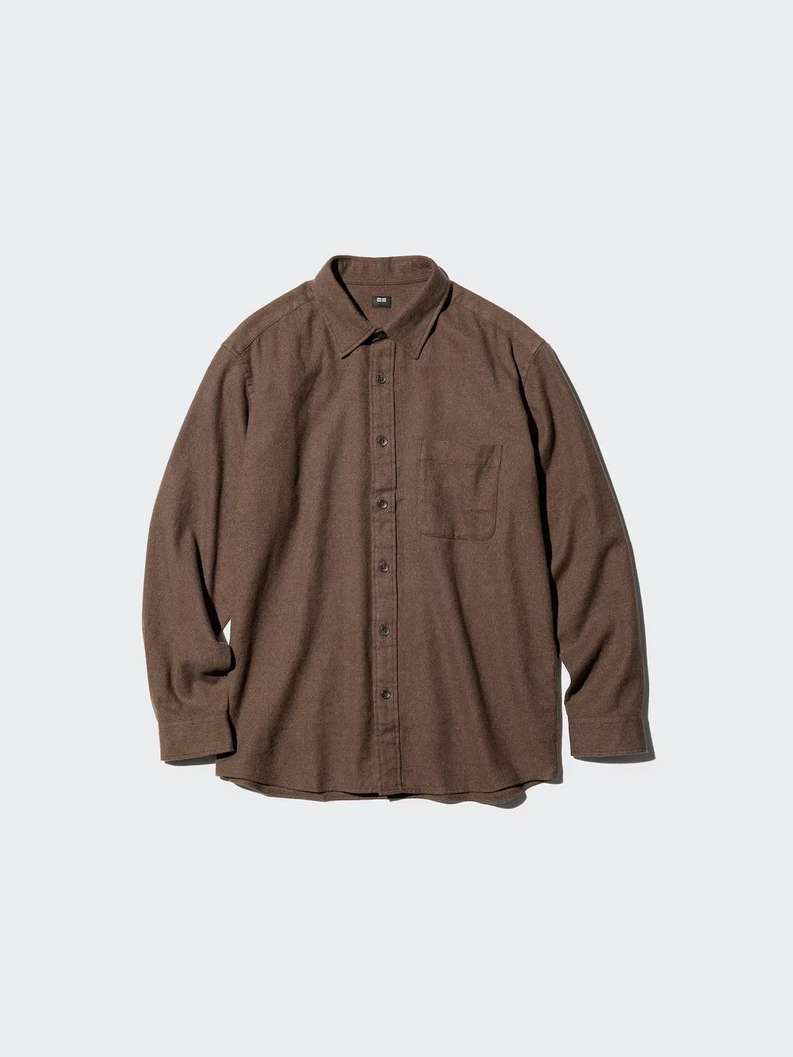Рубашка фланелевая Uniqlo, серая — фото 4