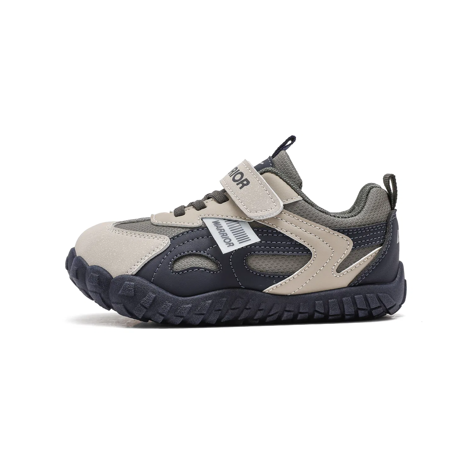 Детские повседневные кроссовки из экокожи Beige Gray Army Green Blue WARRIOR