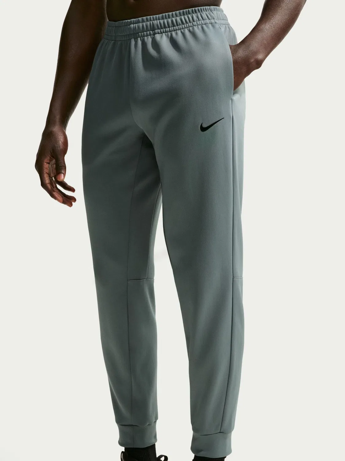 Флисовые джоггеры для тренинга Nike дымчато-серого цвета Hyverse Dri-FIT — фото 3