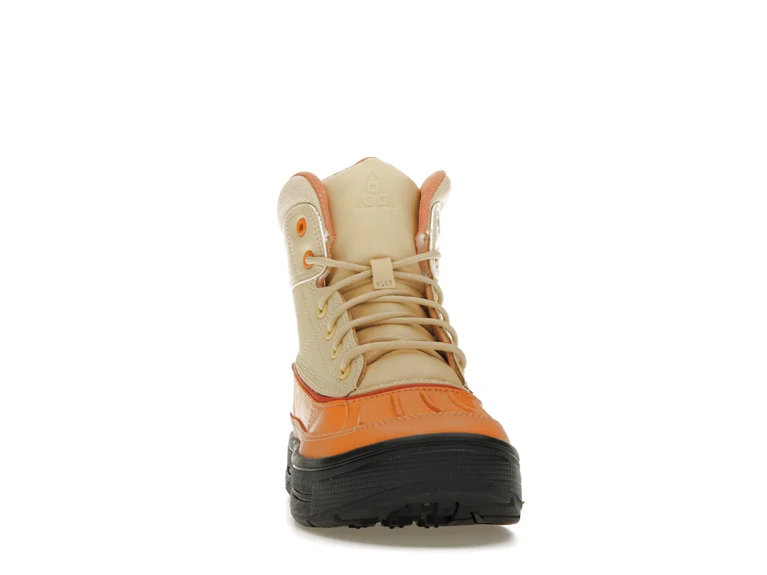Детские ботинки высокие с шнуровкой Nike Woodside 2 High Nike, Sesame Hot Curry Red Clay Game Royal — фото 2