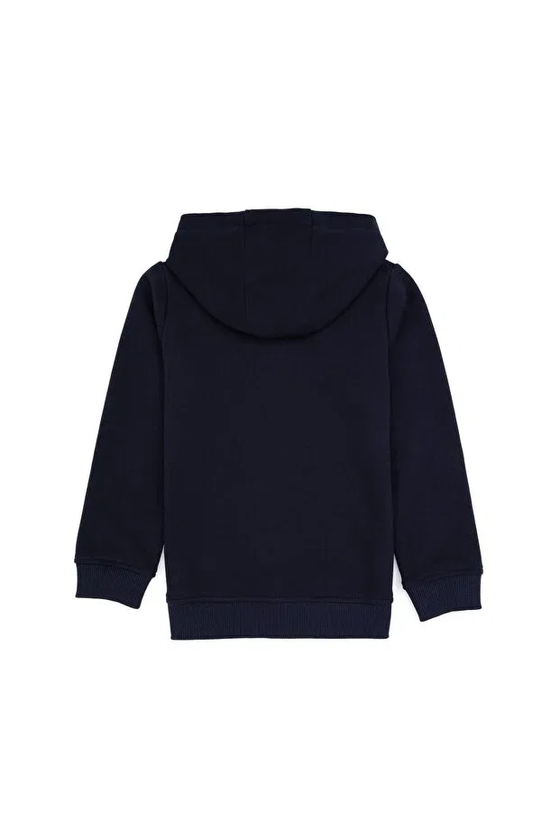 Детское худи для мальчиков с капюшоном U.S. Polo Assn., Light Navy Blue — фото 2