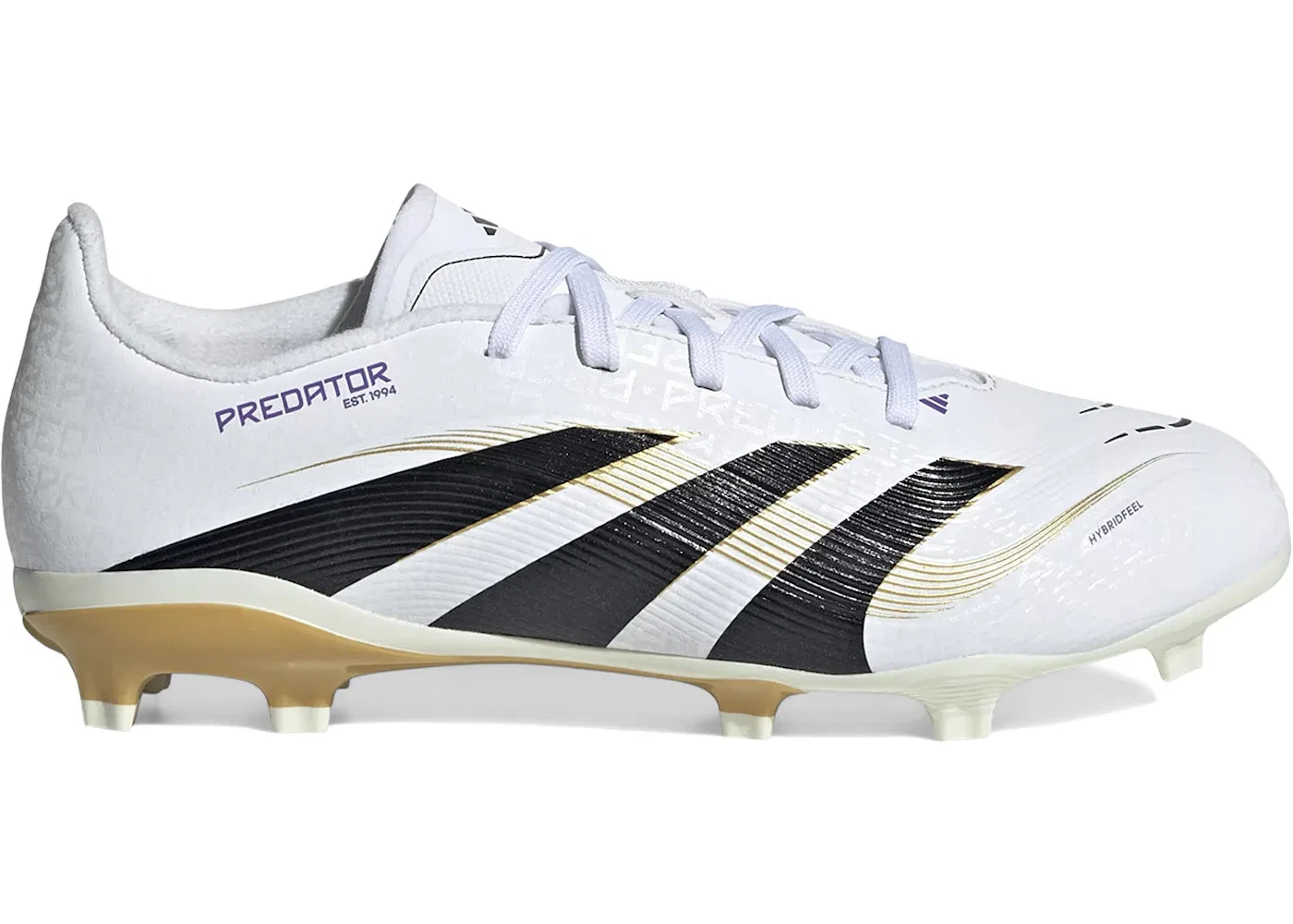 Детские бутсы Predator League FG/MG Adidas, Cloud White/Core Black/Gold Metallic
