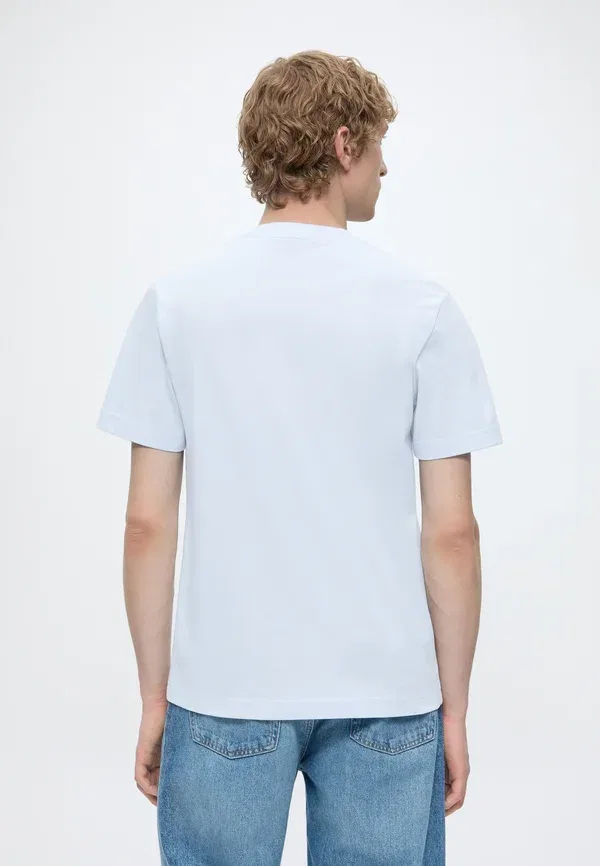 Футболка Lacoste, хлопок, светло-голубой — фото 3