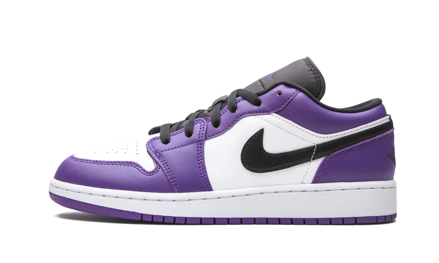 Детские кроссовки для мальчиков с принтом Air Jordan 1 Low NIKE, White Fuchsia Orange Black