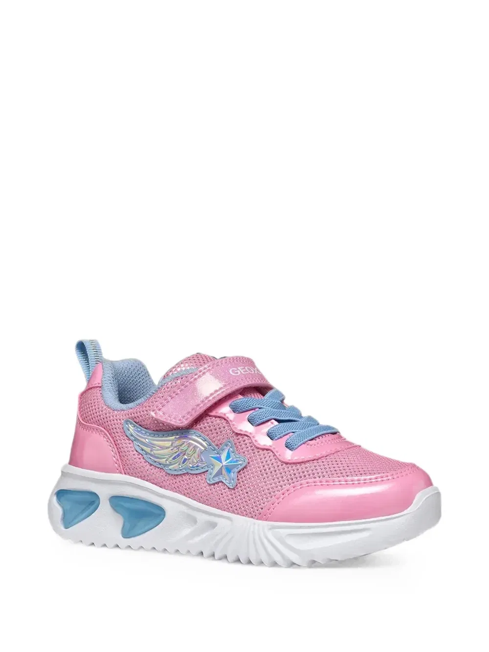 Кроссовки Assister Girl с застежкой-липучкой Geox Kids, розовый