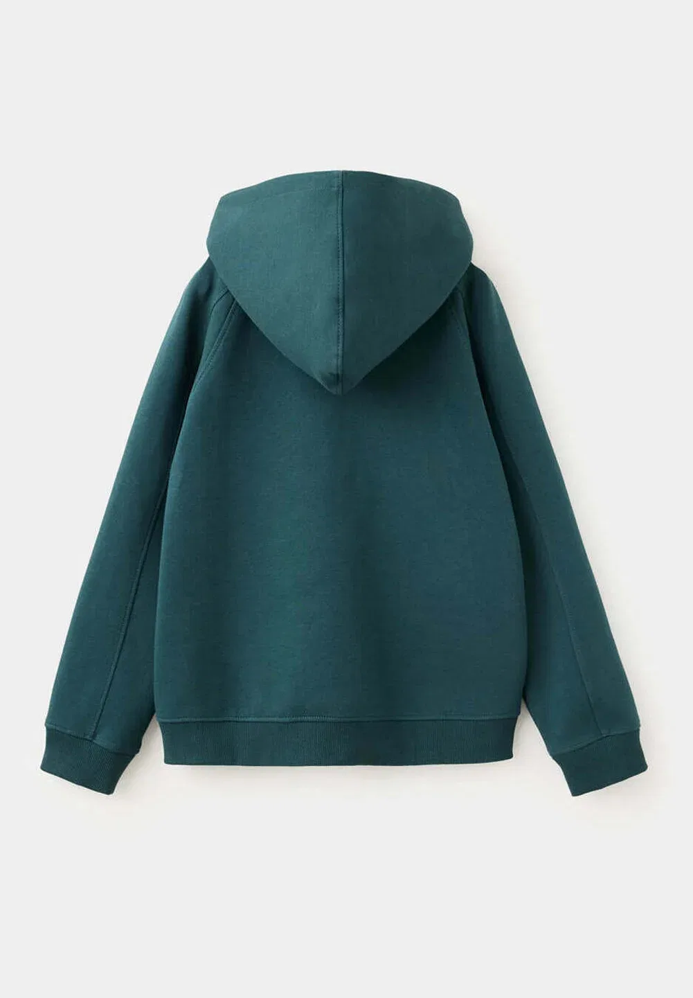 Детская толстовка на молнии Mango Kids, Dark Green — фото 2