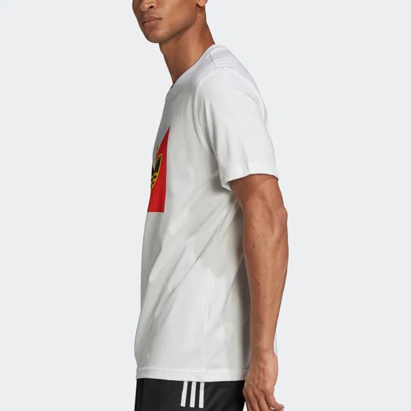 Футболка тренировочная с коротким рукавом Originals logo Adidas, белый — фото 4