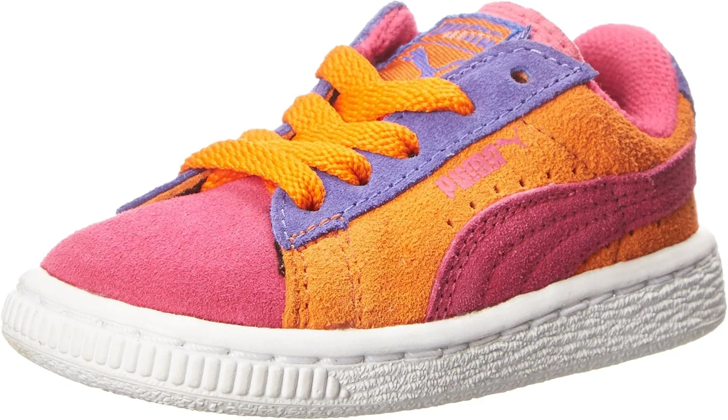 Детские кроссовки Suede для мальчиков PUMA, Orange Fuchsia