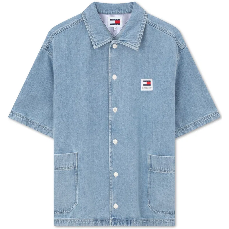 Детская рубашка джинсовая Tommy Hilfiger, Denim Blue