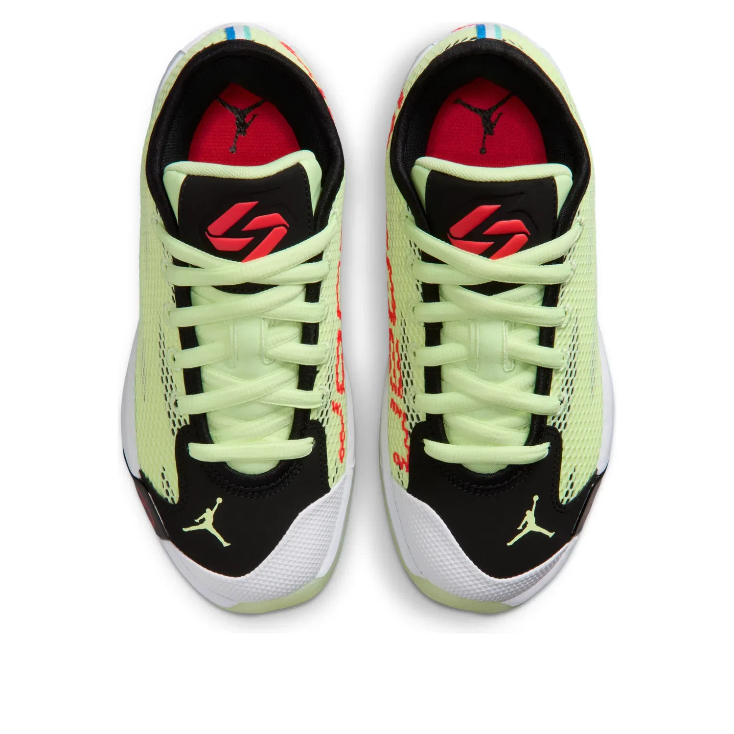 Детские кроссовки с синтетическим верхом Air Jordan Luka .77 'Barely Volt Black' Jordan, Barely Volt/Black — фото 3