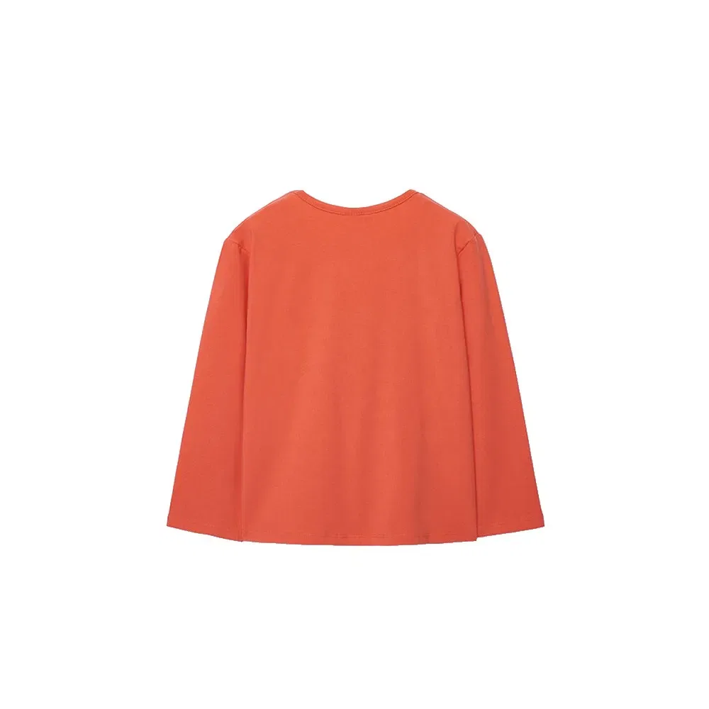 Футболка с длинным рукавом Stretch Knit Boboli, оранжевый — фото 2