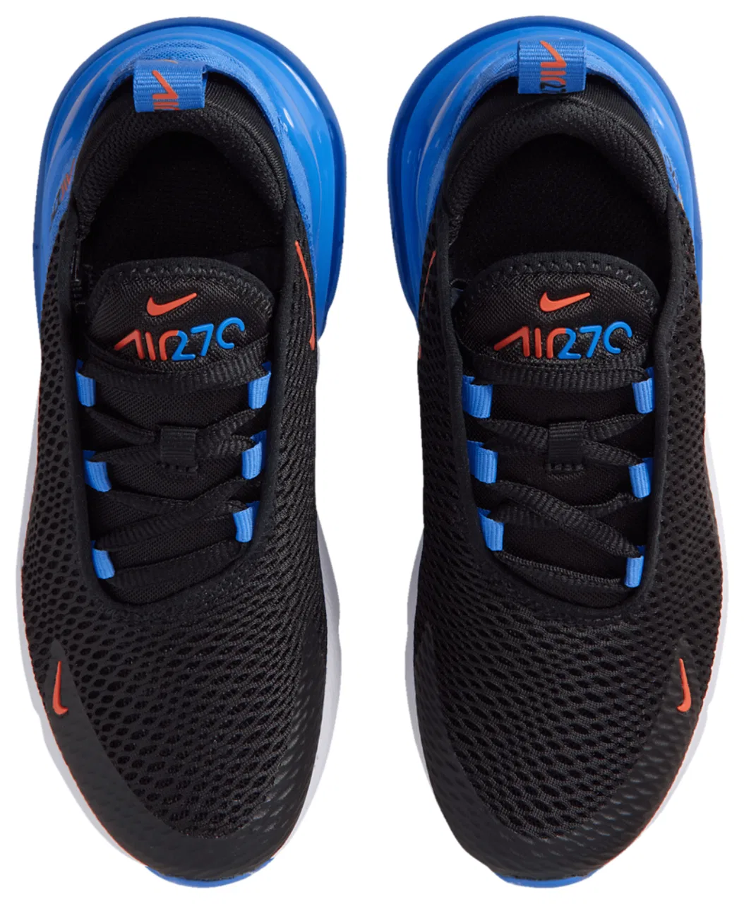 Кроссовки для мальчиков Air Max 270 Nike, цвет Black/Turf Orange/Blue Crystal — фото 4